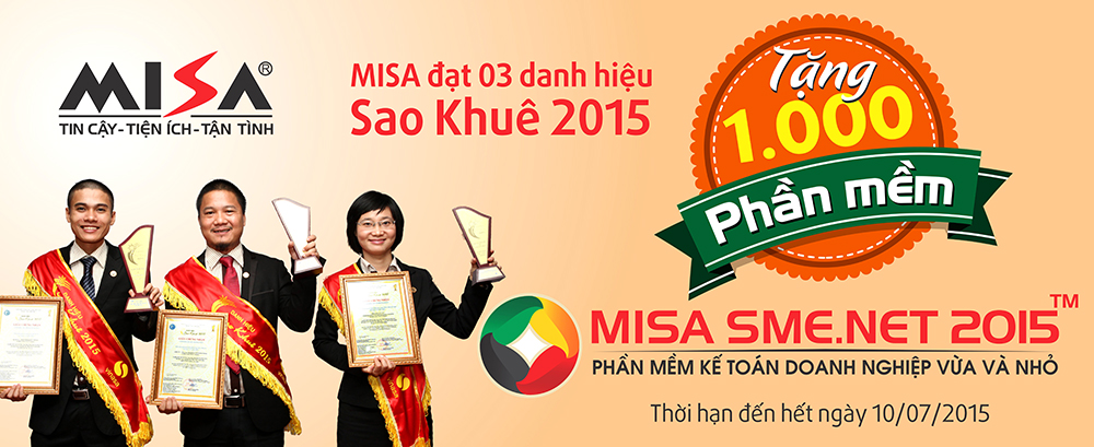 Phần mềm kế toán MISA SME – 27 năm số 1 Việt Nam