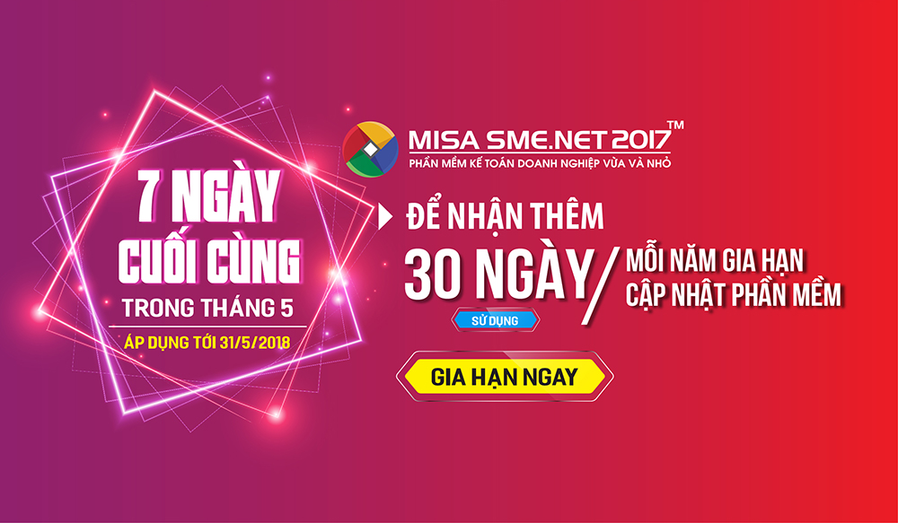 Phần mềm kế toán MISA SME – 27 năm số 1 Việt Nam