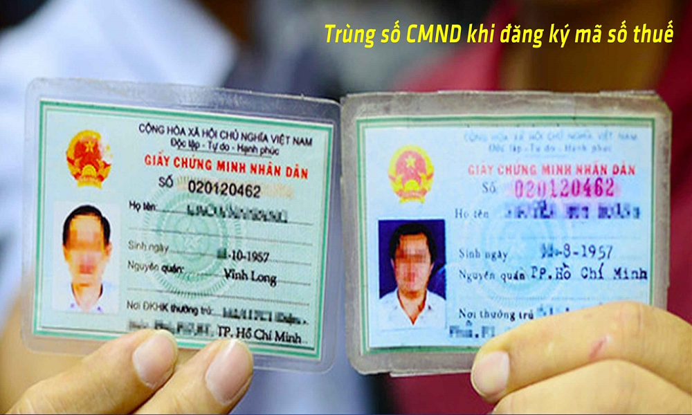 Trùng số chứng minh nhân dân Trùng số chứng minh nhân dân
