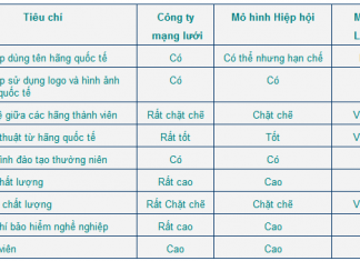 Mô hình của các Hãng kiểm toán quốc tế và lợi ích của các Hãng thành viên