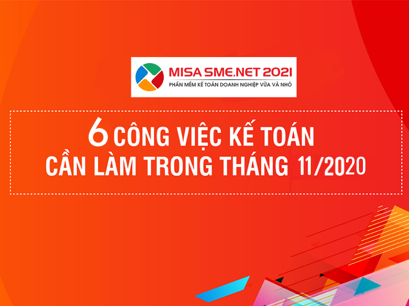 công việc tháng 11/2020