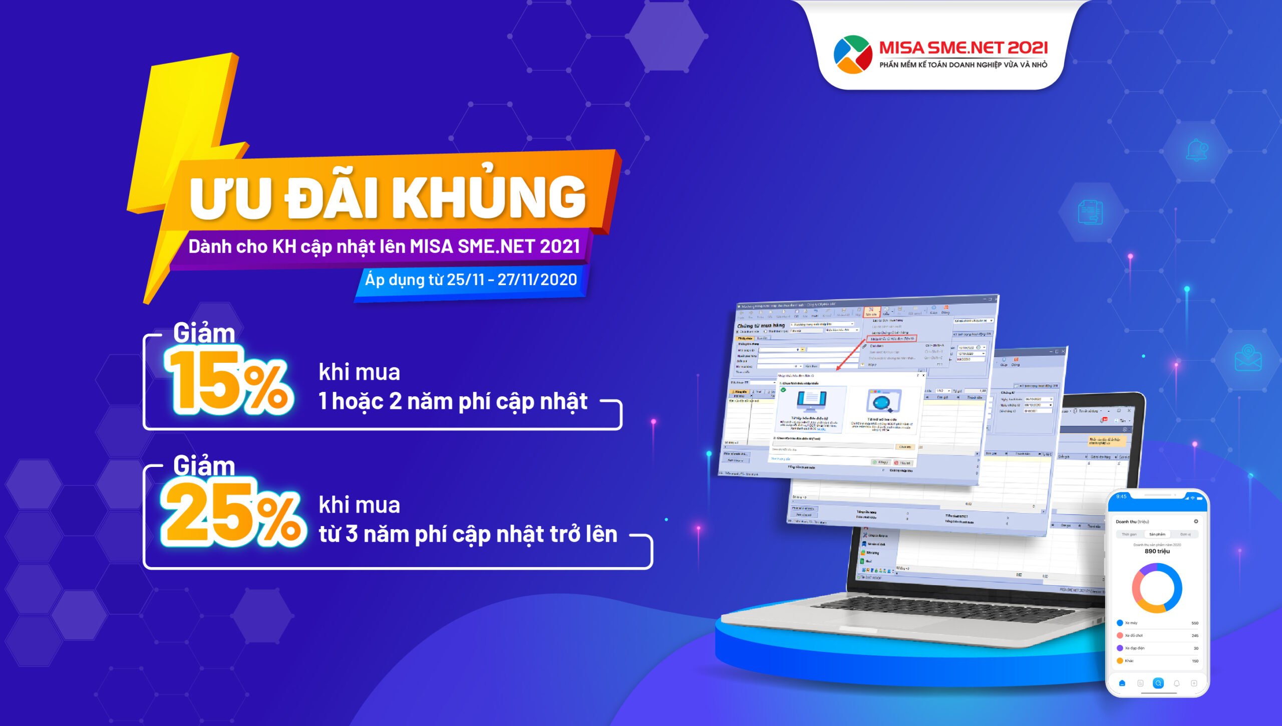 Phần mềm kế toán MISA SME – 27 năm số 1 Việt Nam