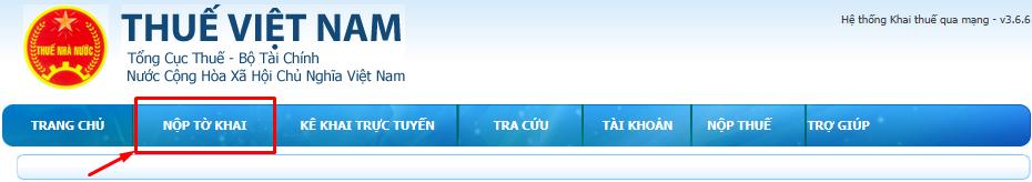 nộp tờ khai thuế qua mạng