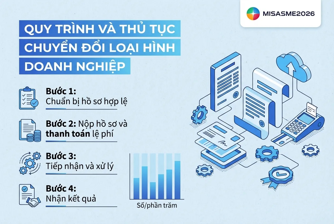 Quy trình và thủ tục chuyển đổi loại hình doanh nghiệp