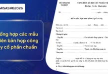 Tổng hợp 6 mẫu biên bản họp công ty cổ phần thông dụng