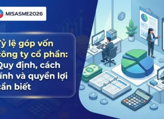 Tỷ lệ góp vốn công ty cổ phần: Quy định, cách tính và quyền lợi cần biết tỷ lệ góp vốn công ty cổ phần
