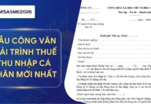 Mẫu công văn giải trình thuế thu nhập cá nhân mới nhất