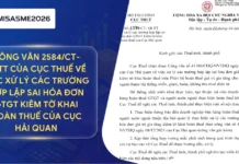 Công văn 2584/CT-QLTT của Cục Thuế về việc xử lý các trường hợp lập sai hóa đơn giá trị gia tăng kiêm tờ khai hoàn thuế của Cục Hải quan
