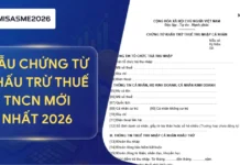 Mẫu chứng từ khấu trừ thuế TNCN mới nhất 2026: Cách lập, quy định sử dụng và xử lý sai sót