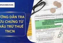 Hướng dẫn tra cứu chứng từ khấu trừ thuế TNCN