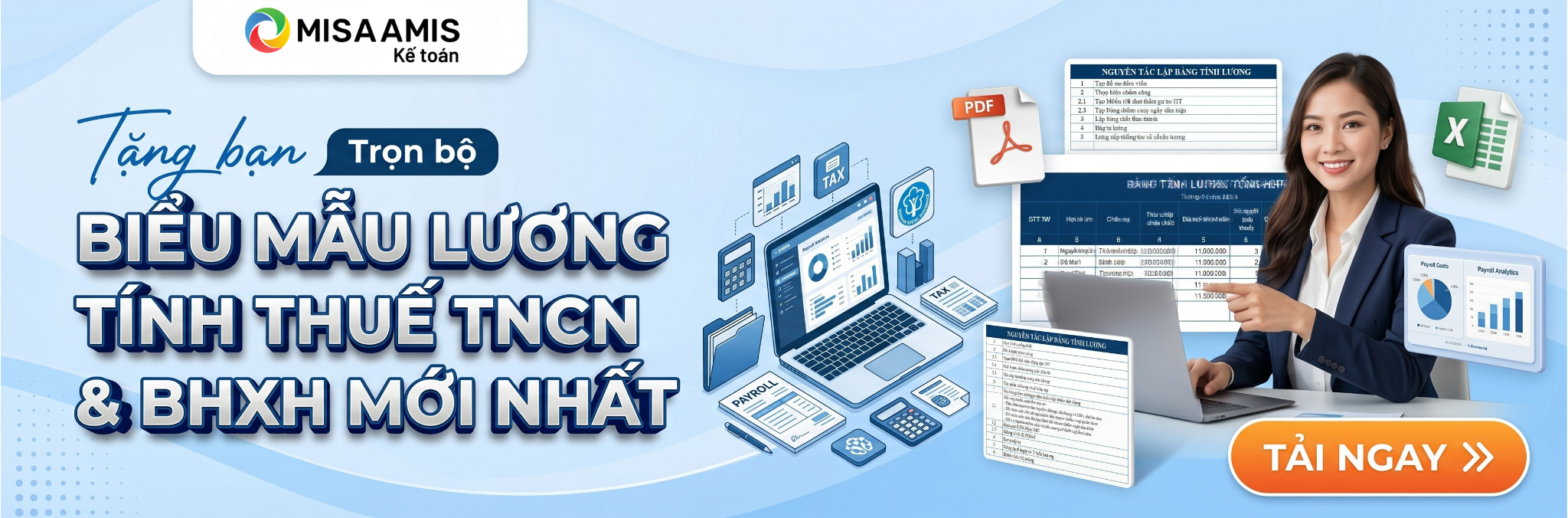 biểu mẫu lương, thuế tncn và bhxh