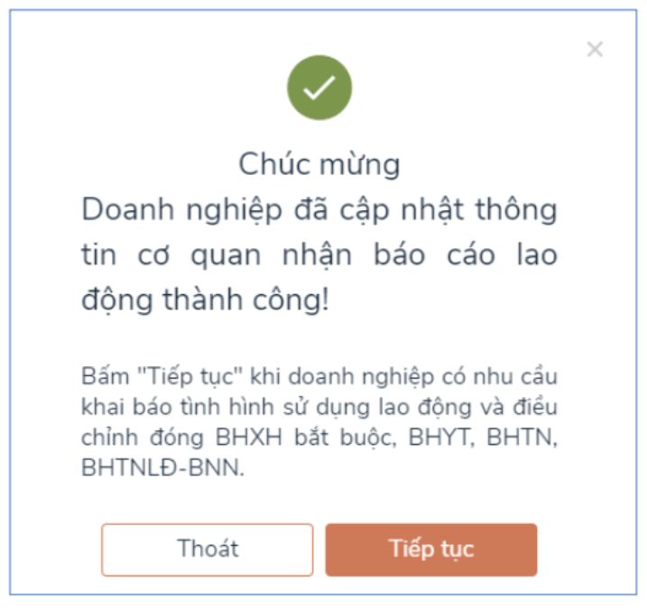 nộp báo cáo tình hình sử dụng lao động