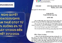 Nghị quyết 204/2025/QH15 giảm thuế GTGT từ 10% xuống 8% từ ngày 1/7/2025 đến hết 31/12/2026