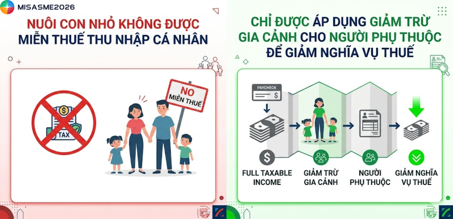 có con nhỏ có được miễn thuế thu nhập cá nhân