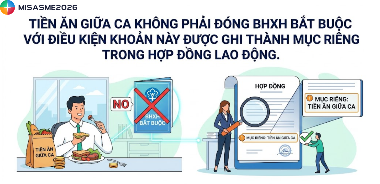 tiền ăn giữa ca có tính thuế tncn không