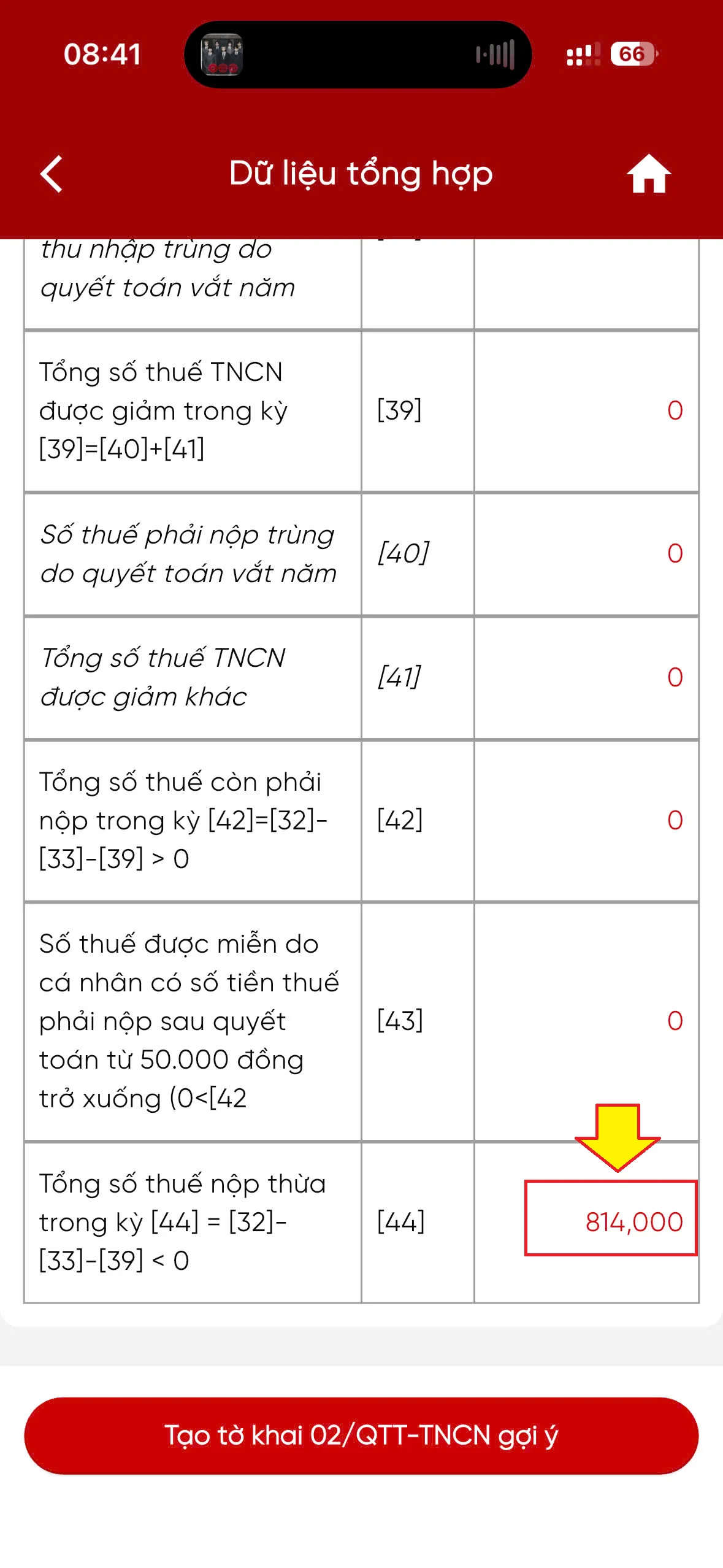 tra cứu hoàn thuế thu nhập cá nhân etax mobile
