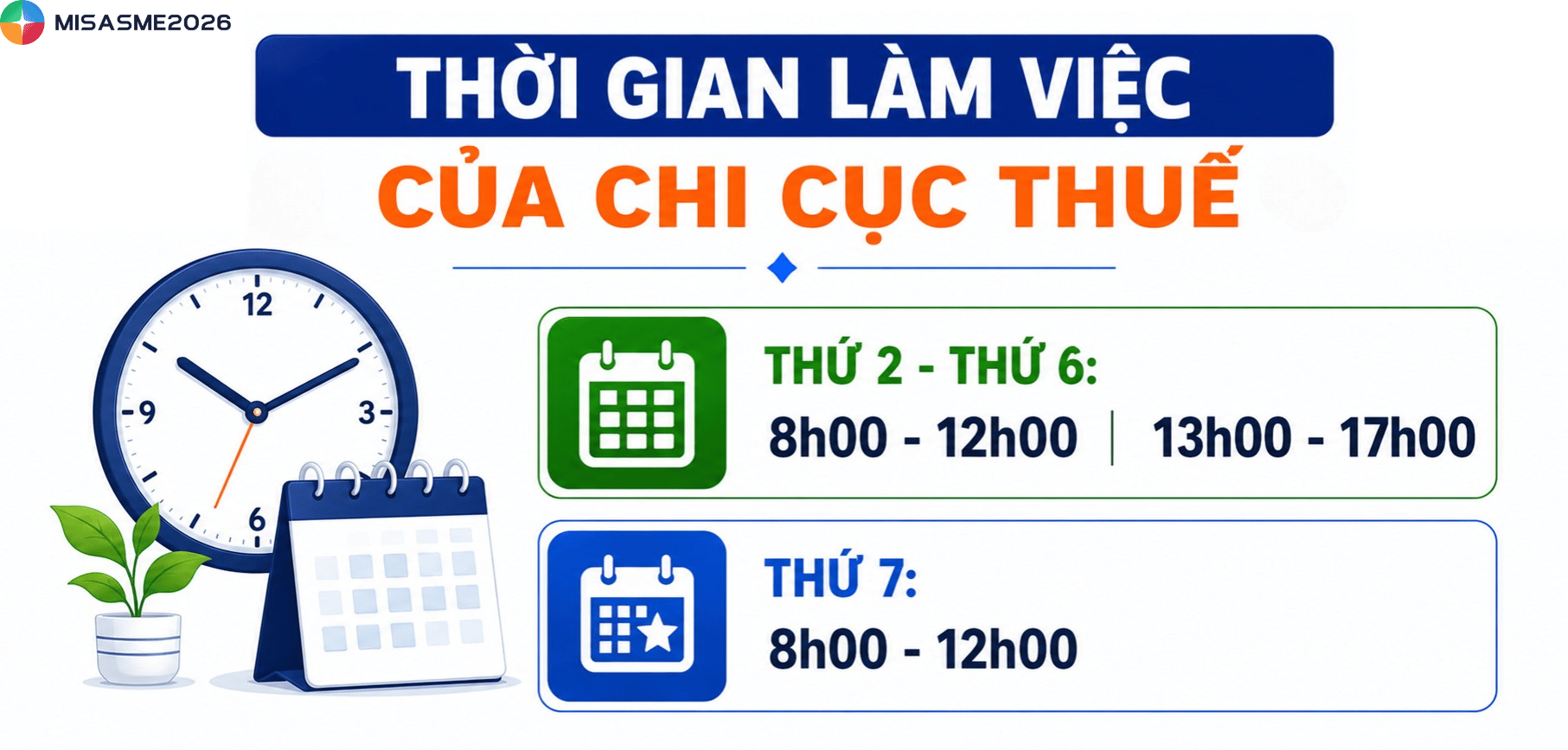 thuế có làm việc thứ 7 không