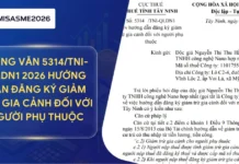 Công văn 5314/TNI-QLDN1 2026 của Thuế tỉnh Tây Ninh về việc hướng dẫn đăng ký giảm trừ gia cảnh đối với người phụ thuộc