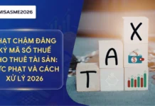 Phạt chậm đăng ký mã số thuế cho thuê tài sản: Mức phạt và cách xử lý 2026