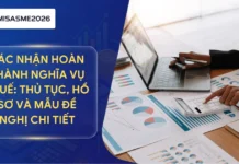 Xác nhận hoàn thành nghĩa vụ thuế: Thủ tục, hồ sơ và mẫu đề nghị chi tiết